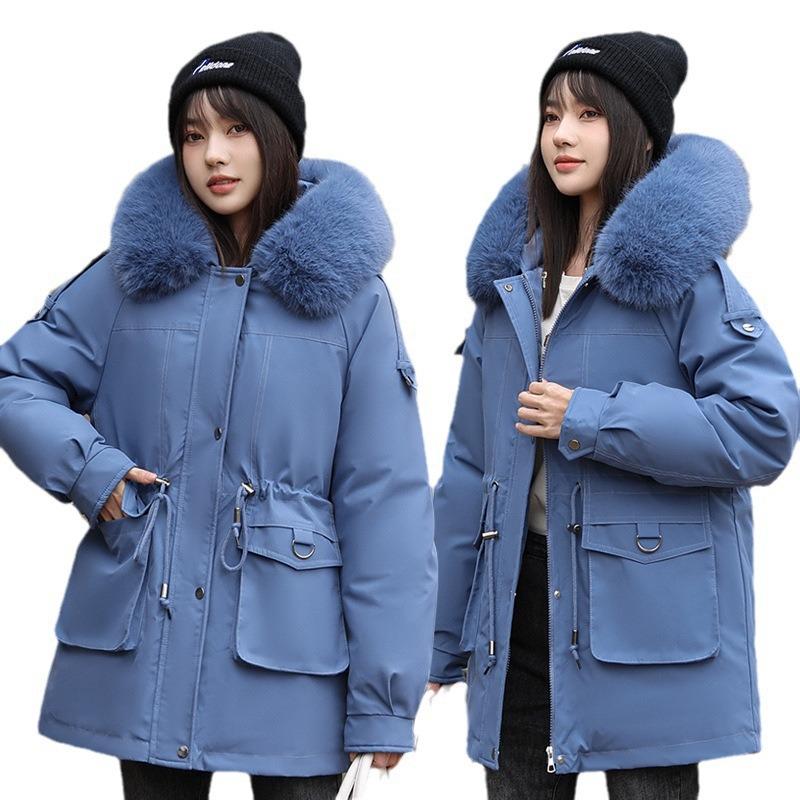 Padded clothes women's winter new fashion warm thickened down padded clothes women's medium and long padded jackets women's jackets women's