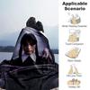 1pc Wednesday Addams in a dramatic pose print blanket soft bedding sofa bedroom home decor Christmas gift q100