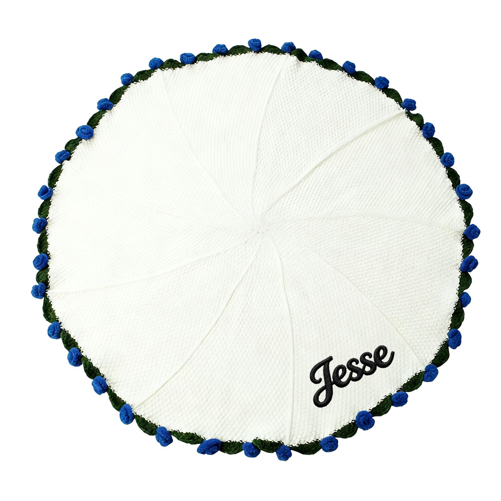 Personalized Rose-patterned Sofa Blanket/wool Blanket S синий