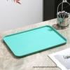 Wheat Straw Rectangular Coffee Table Tray for Teacups and Desserts