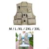 Gilet da Pesca a Mosca con Tasche Multiple Fotografia Gilet Utility Rimovibile Cappotto Capospalla per