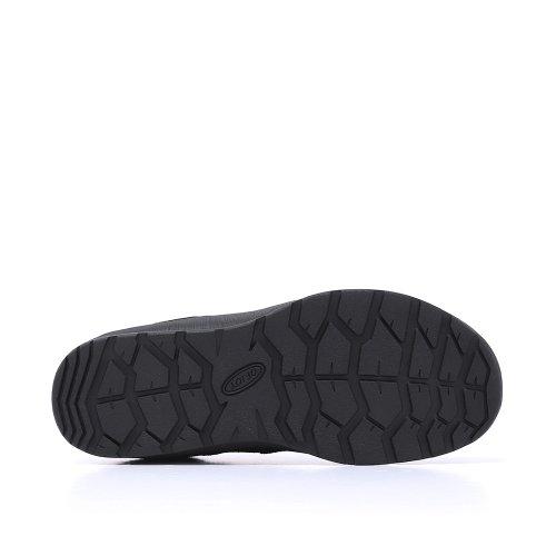 [OFJOY] Cowhide Leather Travel Sneakers Black 5010216851