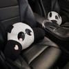 Heart Panda Auto Waist Support Cushion Panda Panda Car Headrest Cute   Interior Accessories