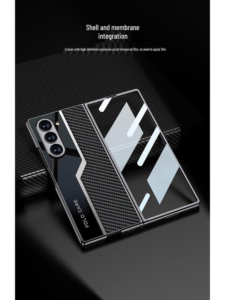 Samsung Galaxy Z Fold6 Electroplated Leather Protective Case
