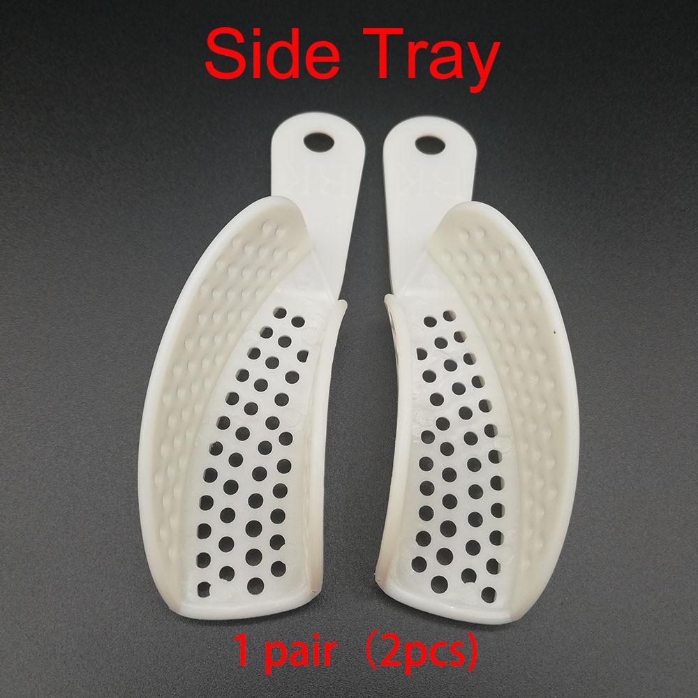 Dental Impression Plastic Trays Without Mesh Tray Teeth Holder Dentist Tools Lab Material