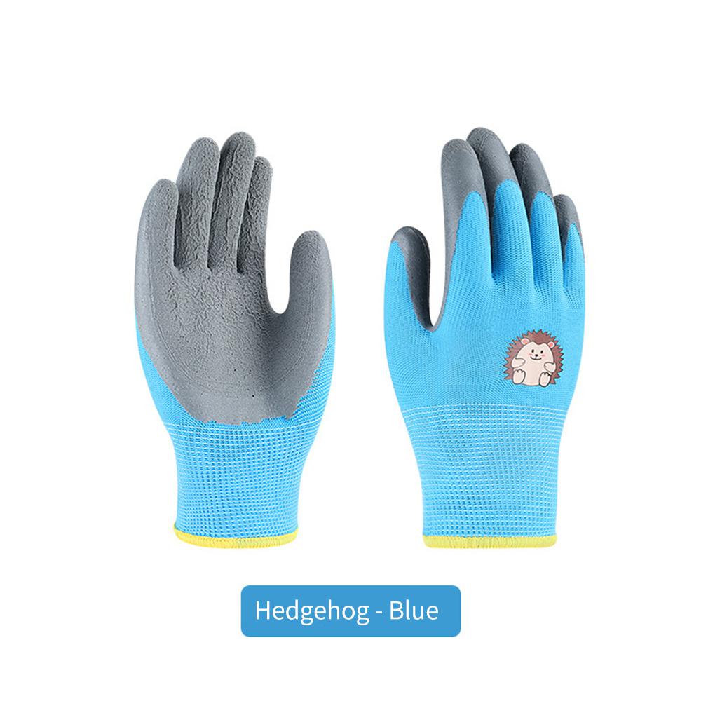 Thickened Childrens Latex Gloves Non-slip Garden Tools Gardening Gloves Durable Childrens Fun Protective Gloves Cartoon