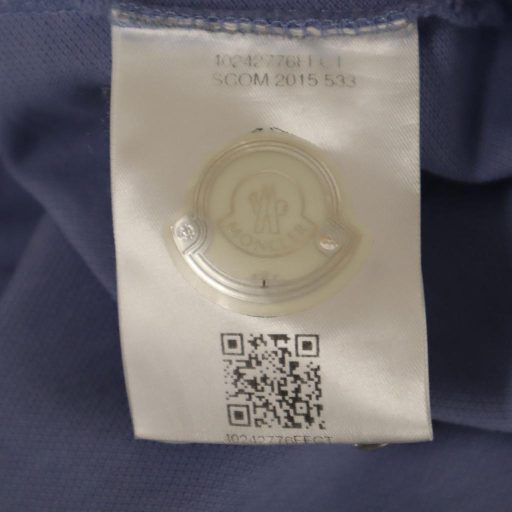 Moncler Short Sleeve Polo Shirt S Purple Men's Used