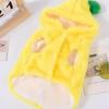 Pet Banana Clothes Winter Warm Transformed Banana Dress for Dog Cat Plush and Thicken Banana Costumes Puppy Jumpsuit