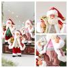 Cute Santa Claus Ornament With Musical Instruments Christmas Decoration Props For Holiday Decor And Window Display