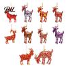 Acrylic Festive Pendants 2D Goat Christmas Tree Ornament, Zodiac Hanging Pendant with Gold String, Year Decor for Party of The Ornament 2027, Chinese