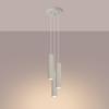 Lampa Wisząca Karbon 3 Gu10 Beżowy Alu Sollux Sl.1595