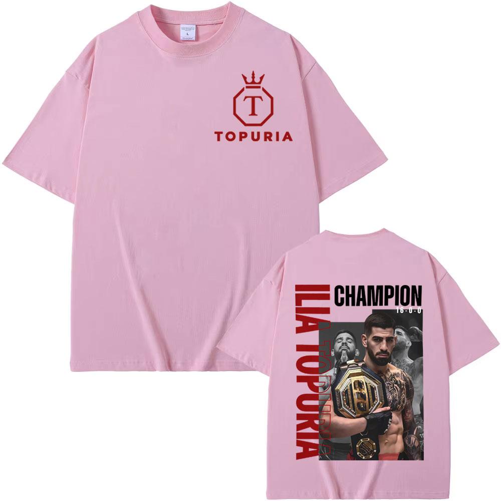 Limited El Matador Ilia Topuria Merch T Shirt Men's Clothing Retro Gothic High Street O-Neck  T Shirts Unisex Oversized T-shirts