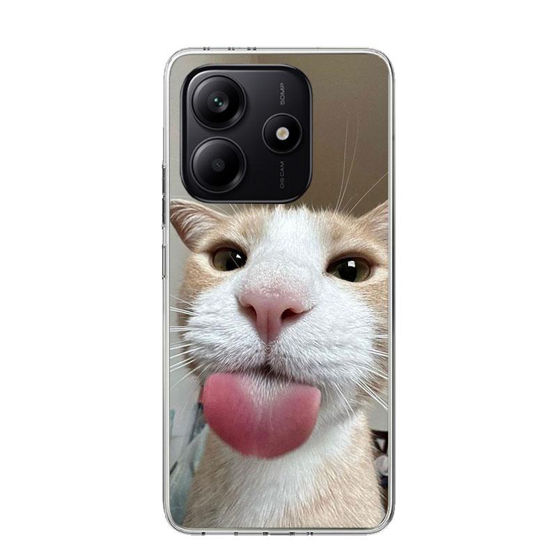 

Pet Cat Funny Memes Phone Case For Xiaomi Redmi Note 15 14 13 12S 12 Pro Plus 11S 11E 11 11T 10S 10 Art Soft Pattern Cover Redmi Redmi Note 10 Pro 4G