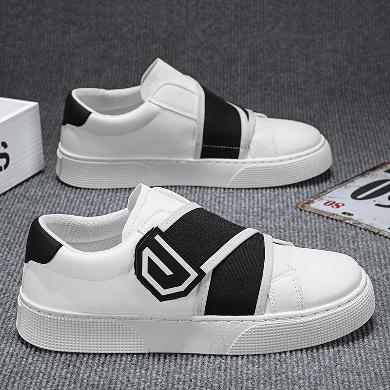 New Men Business Casual Shoes Fashion Wear-resistant Outdoor Sneakers Comfortable Walking Shoes Anti Slip Leather Walking Shoes