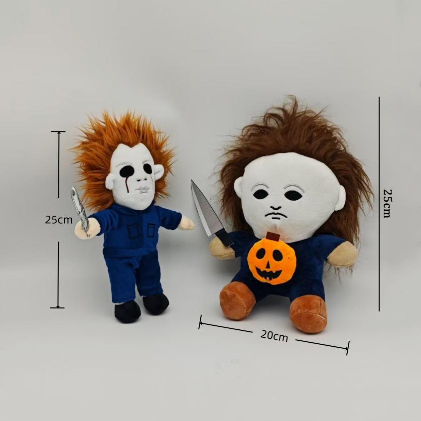 25cm Spooky Holiday Horror Michael Myers Plush Playthings Anime Horror Dolls Throw Pillows Birth Date Gifts great for daily use