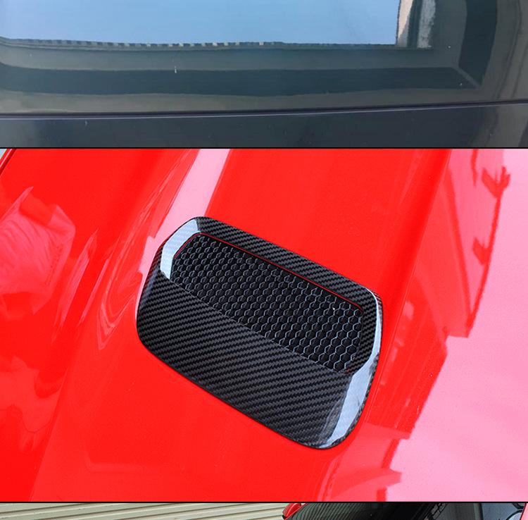 18-23 Ford Mustang Custom Dry Carbon Hood Vents Replacement