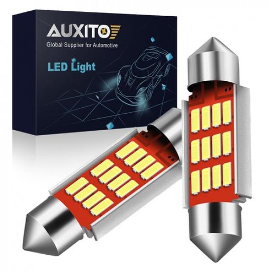 36MM White LED Door Dome Map Courtesy Marker Light Bulbs DE3423 DE3425 EOOH