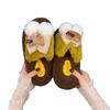 Thick bottom fluffy slippers women wear 2025 new autumn and winter high sense Internet celebrity super fire fluffy cute cotton slippers