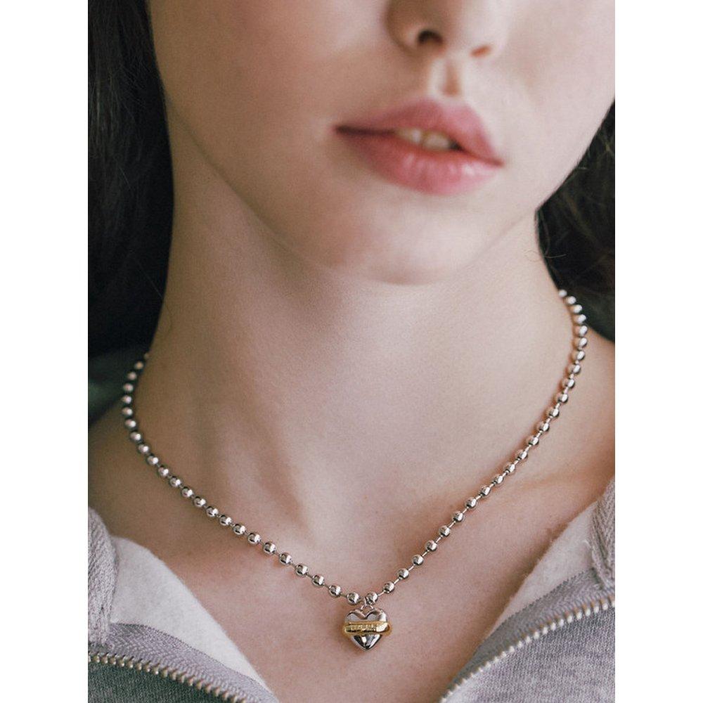 [Byhyeres] Heart (C) Dessert Macaron Ball Chain Necklace Bh6N30653Cb420
