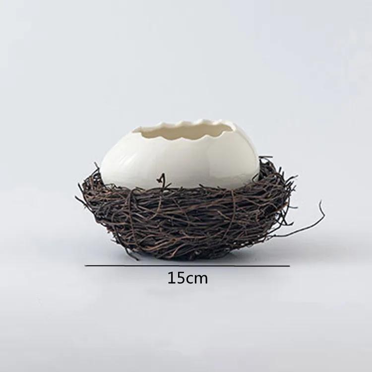 Kreative Vogelnester Dekoration Dessertschale, Eierschalen-Schale, Keramik-Geschirr, Back-Pudding-Schale, Eier-Dämpfer, Küchenutensilien