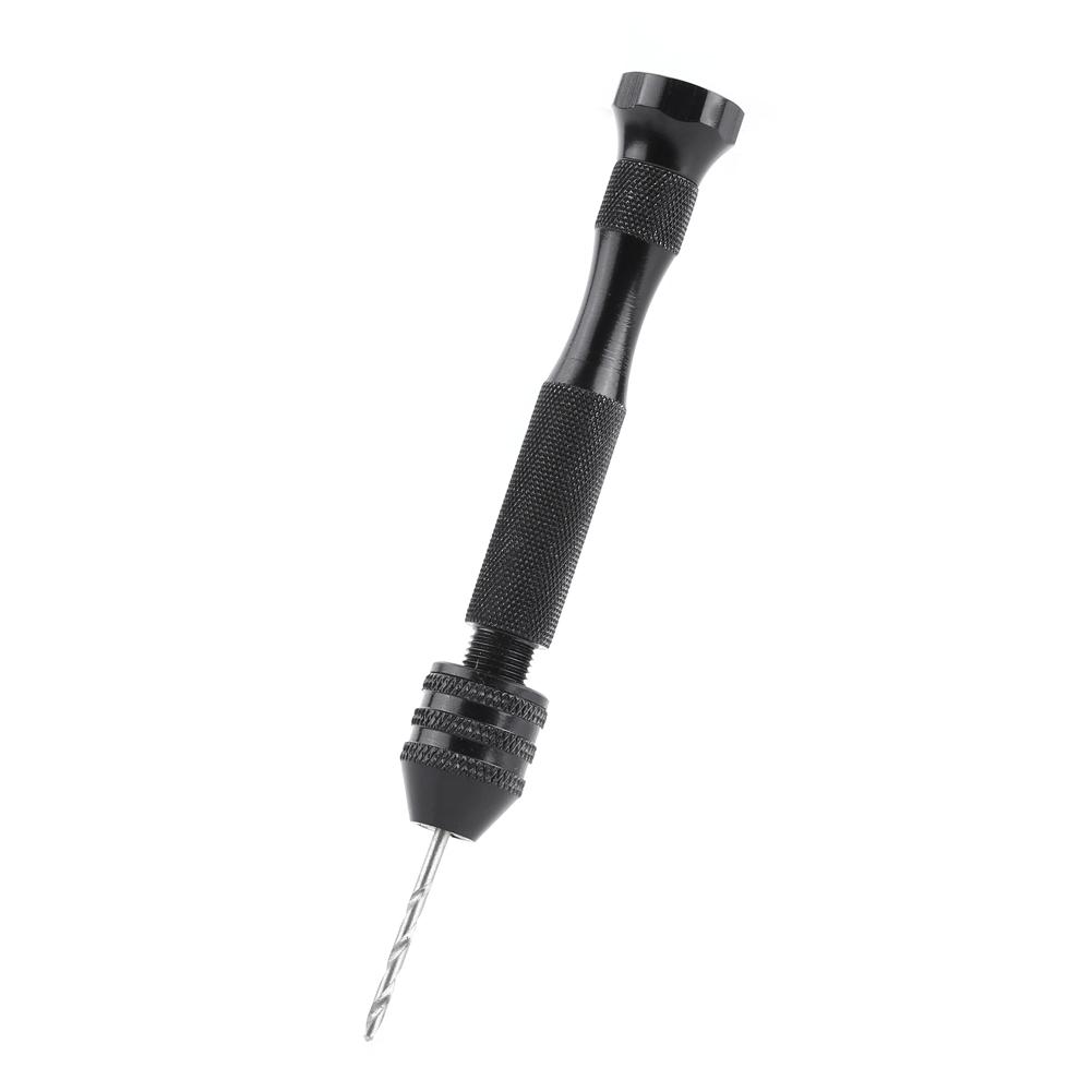 Wide Grasp Range Chuck Hand Twist Drill With 10 High Speed Steel Drill Bits Wood Drilling Tool