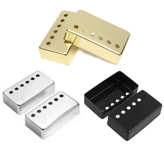 2Pcs Pickup Covers Musical 50/52mm Pole Spacing Brass Electric Guitar Humbucker Pickup Covers