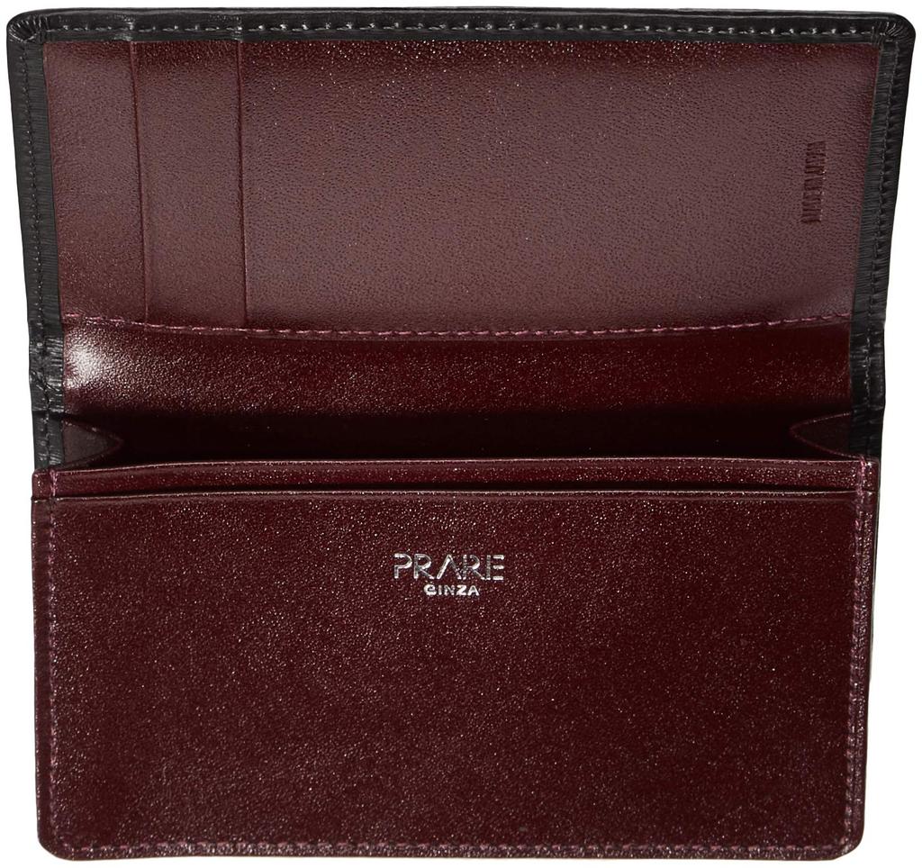 Visittkortholdereske Kalv Venetian Prairie Ginza Black [Prairie]