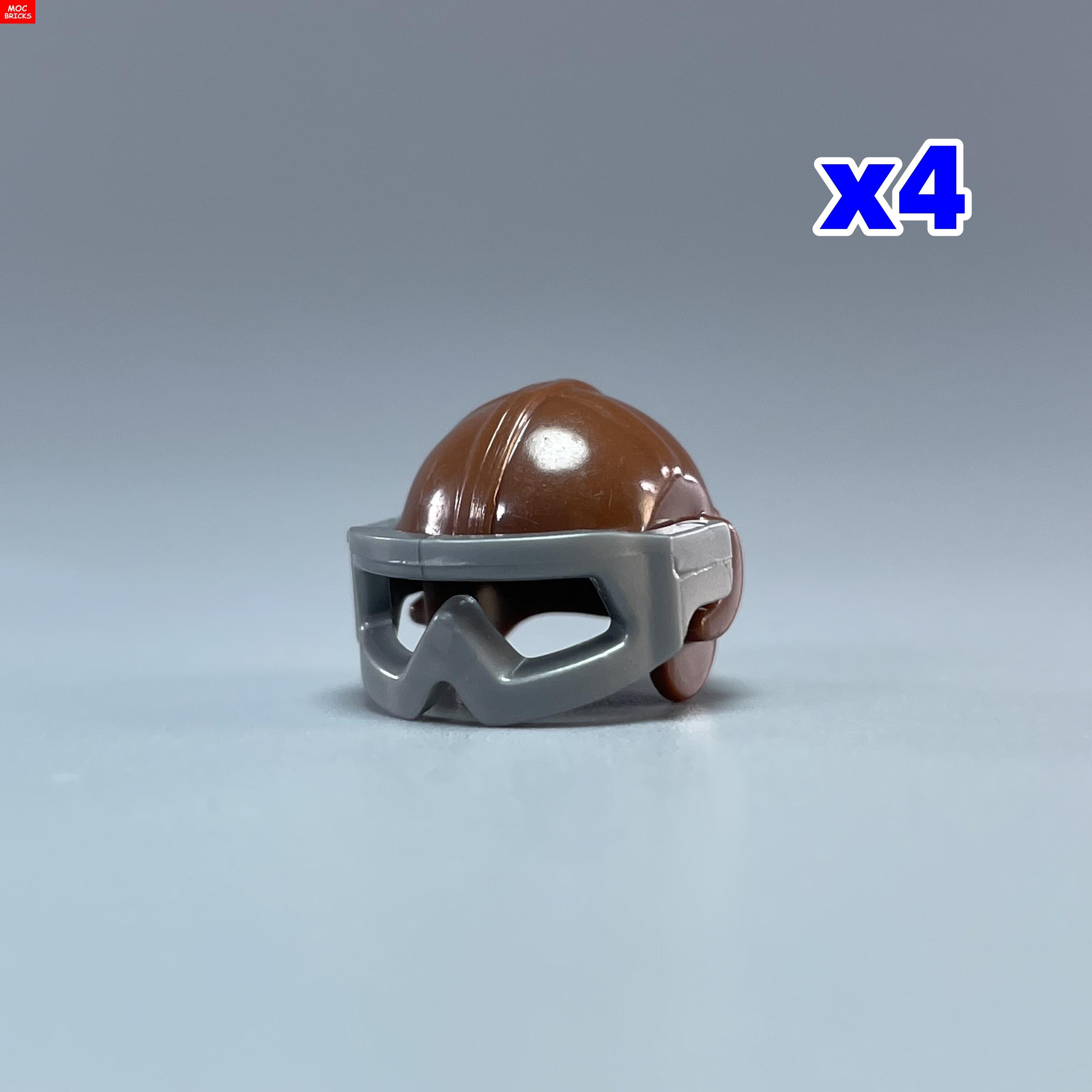 

MOC Кубики 30170 30171 Шолом пілота Головний убір Козирок окуляри 4 см Фігурка Одяг DIY Будівельні блоки Іграшки Подарунки на день народження