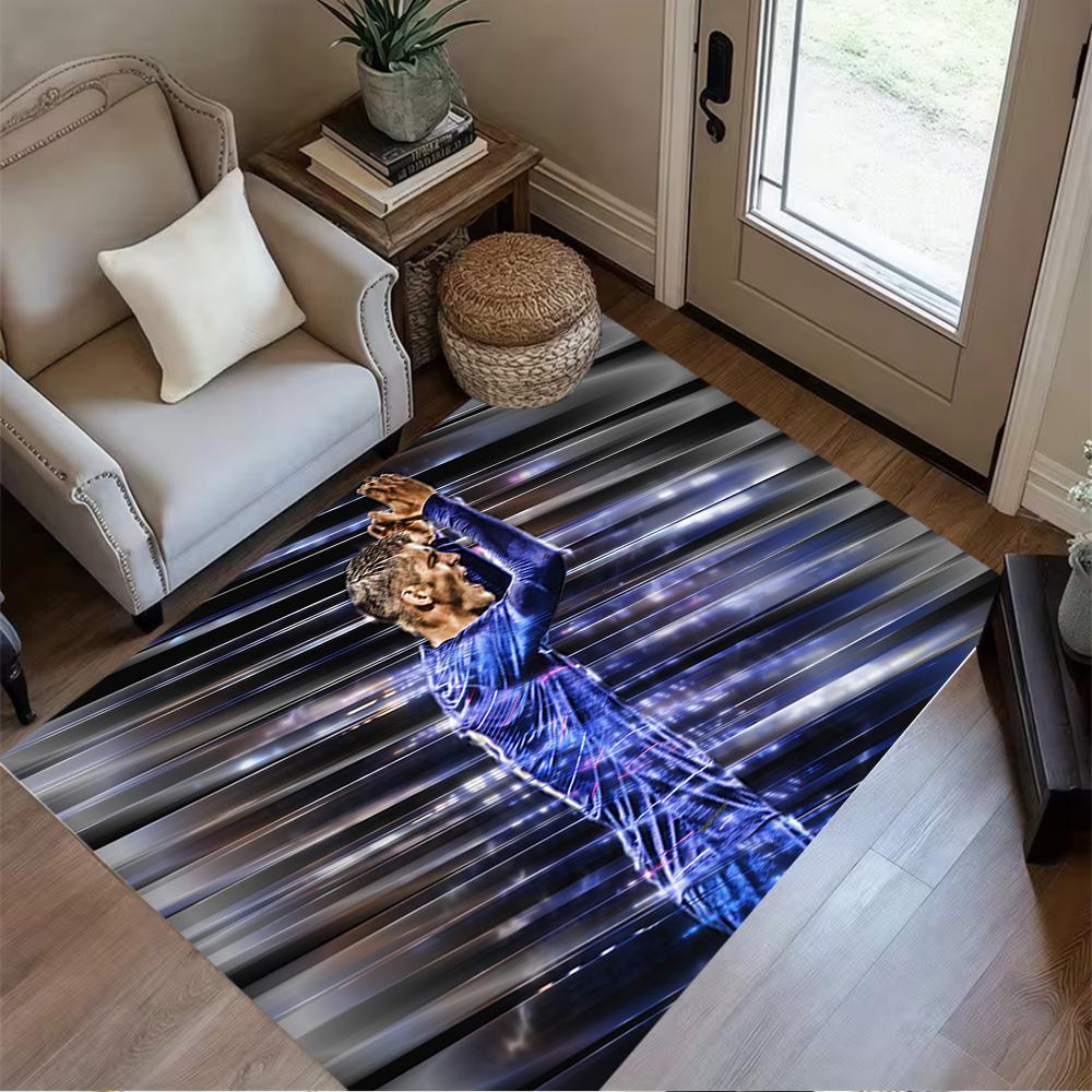 Victory Celebration Moment Floor Rug Office Rug Suitable for Entryway Living Rooms Dormitory Hallway Anti-slip Rug Anime Office Decor