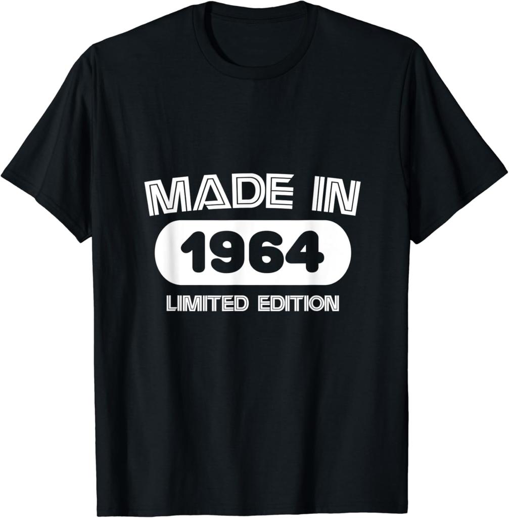 1964 Mens and Womens Birthday T-Shirt Vintage Clothes Tops Birthday Gift T-shirts Women Clothing Camisetas Harajuku