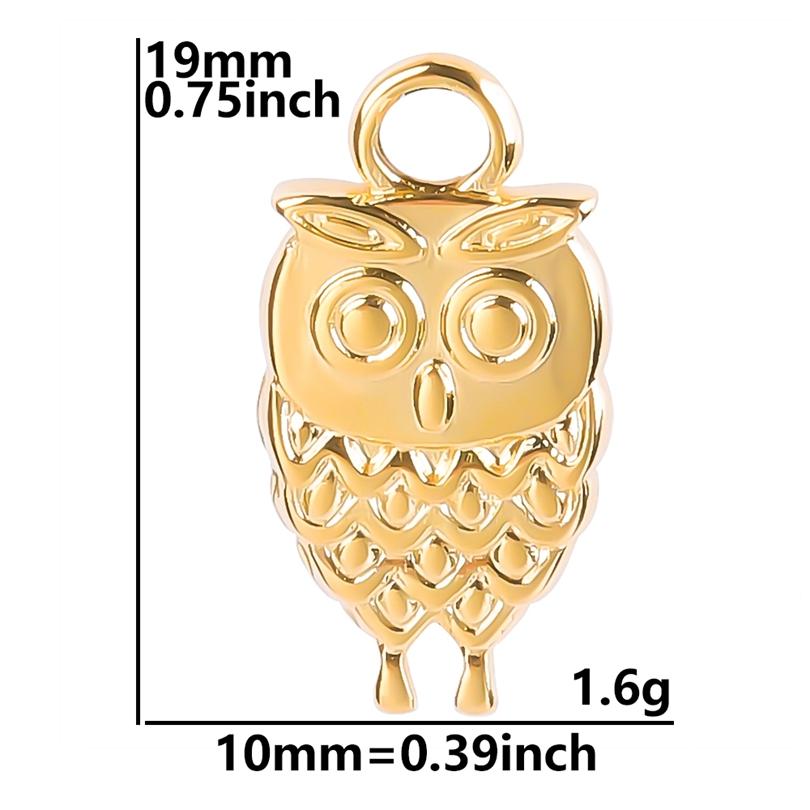 Punk Animal Charm Butterfly Spider Insect Pendant Stainless Steel Charms For Jewelry Making Supplies Real Gold Plated Breloques