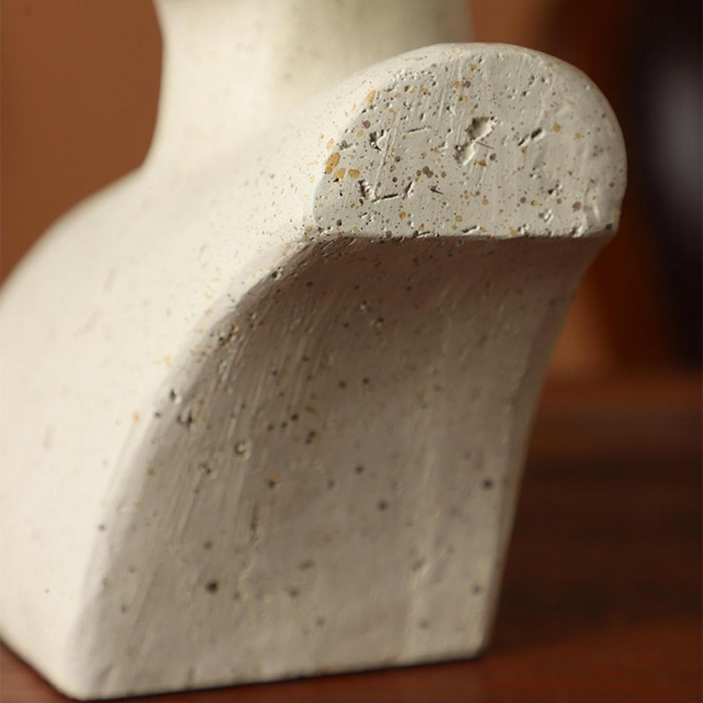 Bust Sculpture Table Centerpieces Head Resin Statue Abstract Human Figurine for Drawer Housewarming Study Room Office Studio