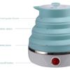 Travel Foldable Electric Kettle, Collapsible Electric Kettle Food Grade Silicone Small Pot Boiling water,Dual Voltage 600ml