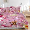 Custom Textile Pooh Rabbit Bedding 3 Piece Set HD Print Duvet Cover Pillowcases for Teens Adult Bedroom Decoration