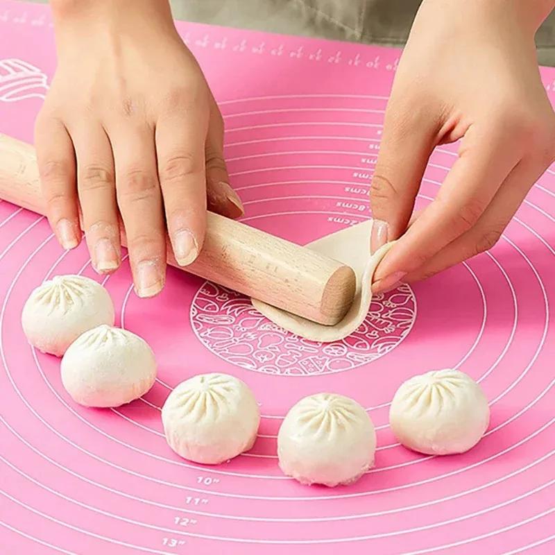 Silicone Mat Kitchen Kneading Dough Baking Mat Dough Pads Slip Baking Roller Surface and Surface Pads Tools Sheet Accessories