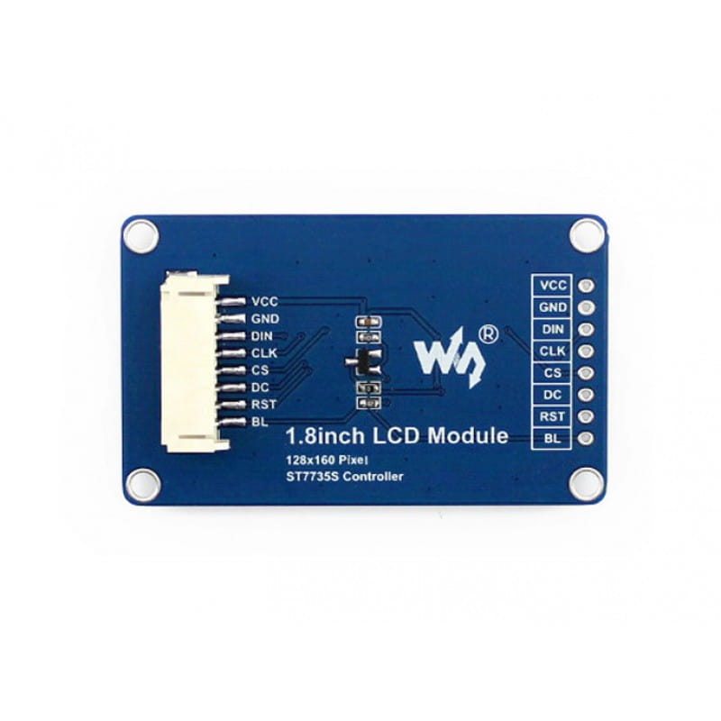 1.8" LCD display with ST7735S controller