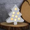 Christmas Hollow Silicone Mold DIY Heart Tree Atmosphere Light Ornament Casting Molds Plaster Resin Craft Making Home Party Deco
