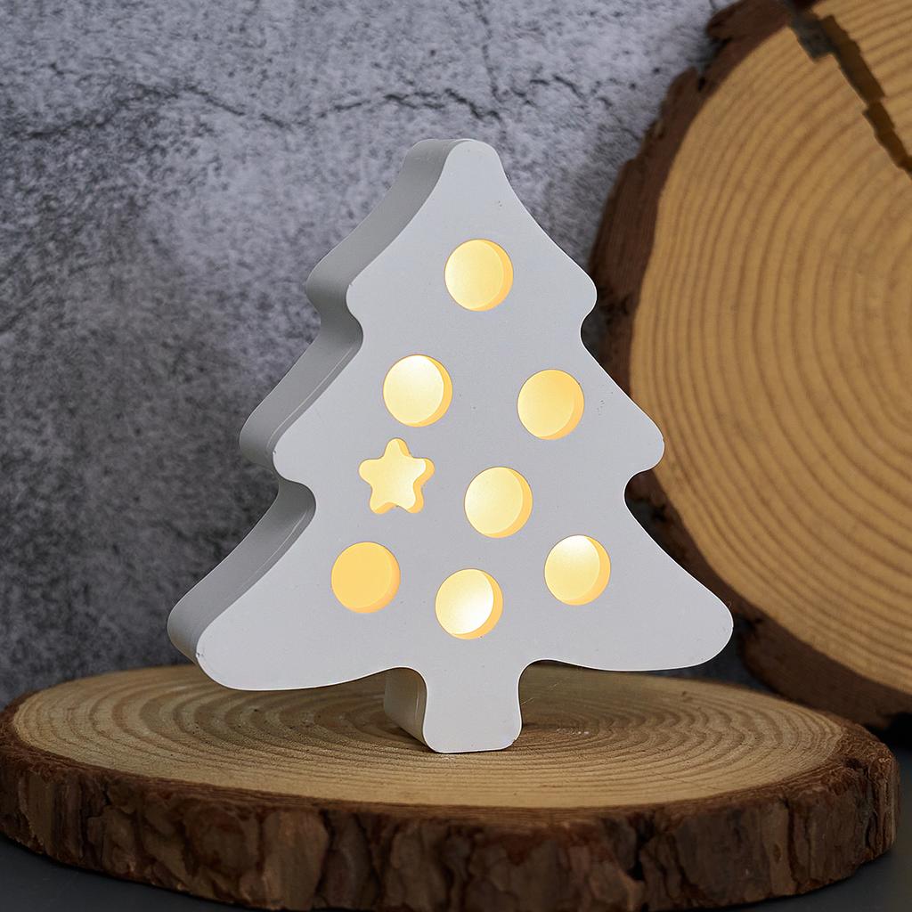 Christmas Hollow Silicone Mold DIY Heart Tree Atmosphere Light Ornament Casting Molds Plaster Resin Craft Making Home Party Deco