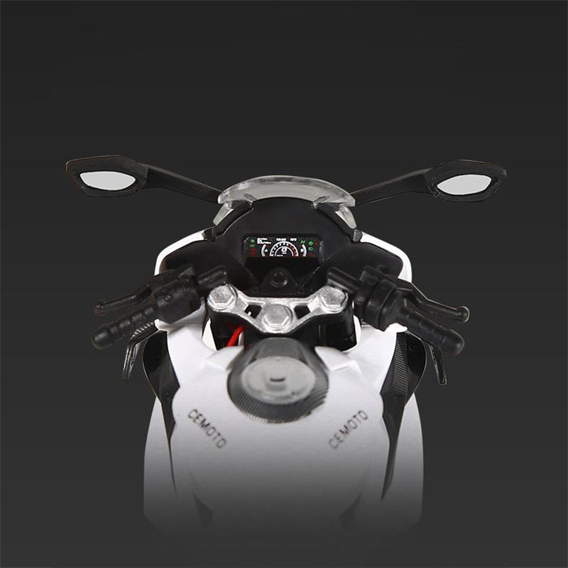 1/12 Cfmoto 450Sr Legierung Rennmotorrad Modell Simulation Druckguss Metall Straßen-Sportmotorrad Modell Sound Licht Kinder Spielzeug Geschenk
