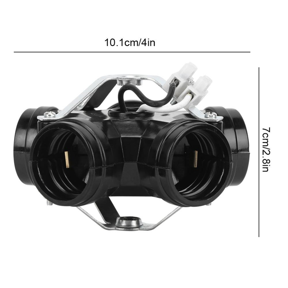 2PCS Black Lamp Base Holder 3/4/5 Head Cluster Lamp Holder Stable Lamp Holder Socket  Pendant Light