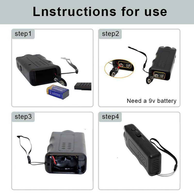 Dog Ultrasonic Repeller Pet Training Device Outdoor Double Headed LED Light Portable Anti-barking Device To Repel Cats & Dogs