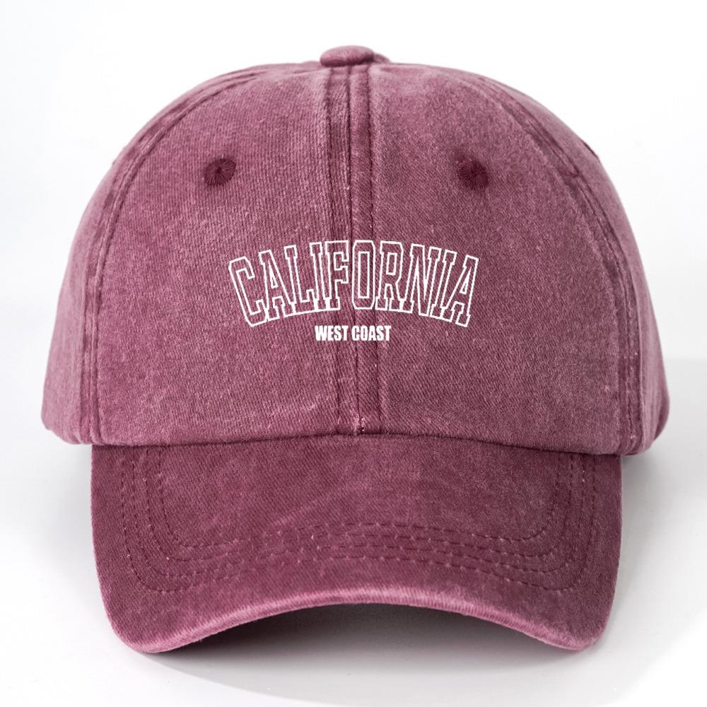 Retro Washed Baseball Cap Men's and Women's Pure Cotton Letter Printed Soft Top Hat Outdoor Casual Sun Protection Baseball Caps