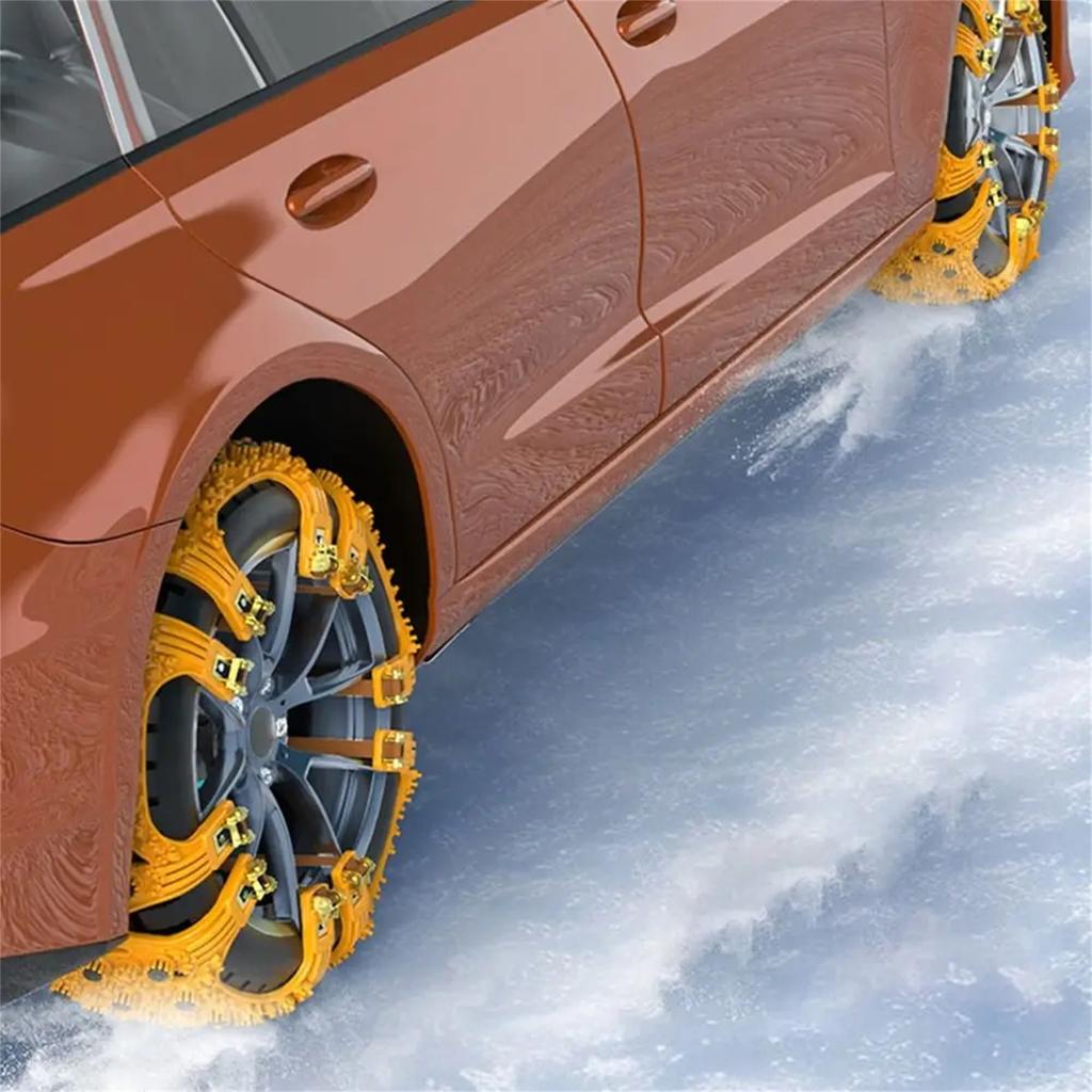 1 Stk. Gummi Auto Schneeketten Rutschfest Straßensicherheit Auto Reifenkette Winter Outdoor Notfallzubehör Auto Räder Ketten