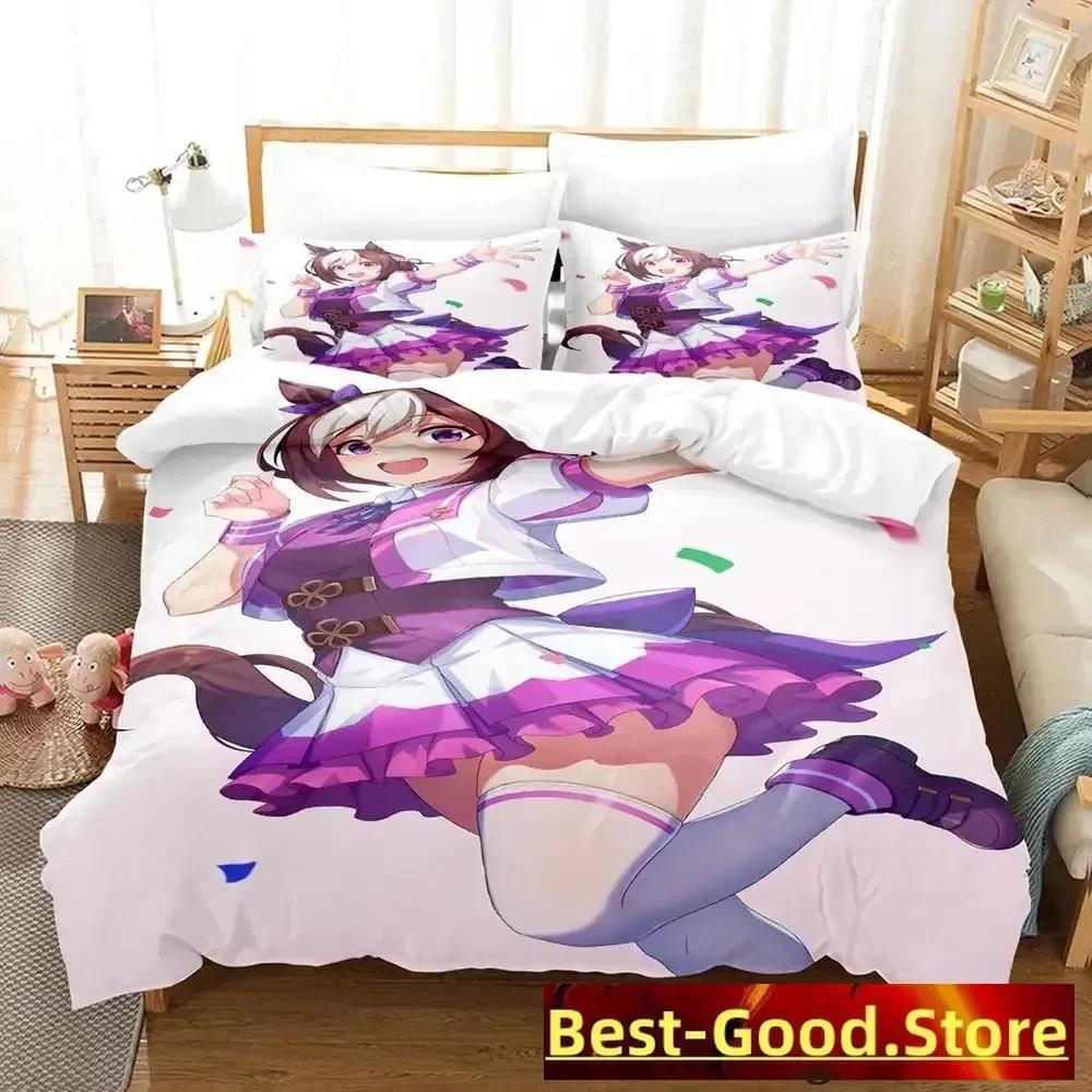 3D Pretty Derby Bedding Set Single Twin Printed Bed Set With Pillowcase Bed Duvet Cover Soft Single Double Queen Super King Size