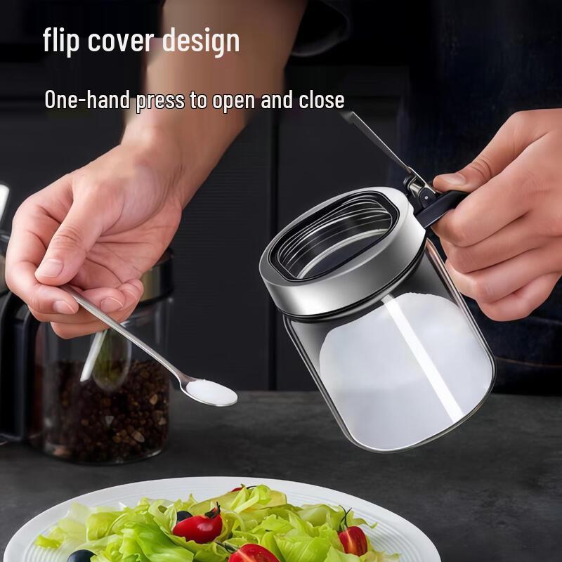 MODX Stainless Steel Glass Salt & Seasoning Jar