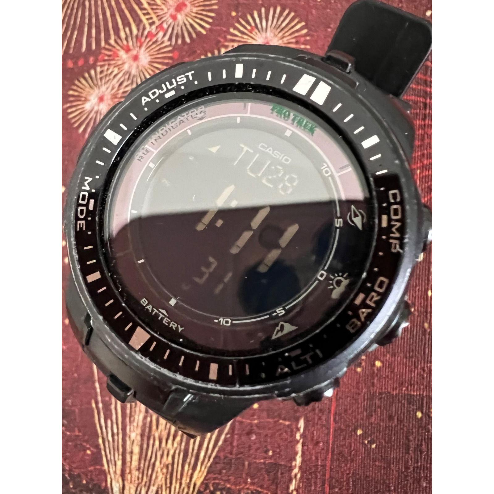 Used Casio CASIOProtrekDigitalPRW-3000BlackWorking item watch