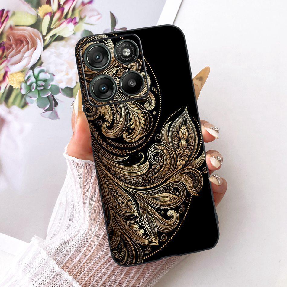 For Motorola Moto G77 G67 Cool Dragon Tiger Pattern Phone Case For Motorola MotoG77 MotoG67 Black Silicone Soft Bumpers