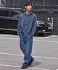 Pol Star Pigment Zip-Up Hoodie_Blue