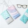 Eyeglass Sunglasses Pouch Mp3 Bag  Leaves Cartoons 3D Print Soft Cloth Cleaning Optic Color Random Sunglasses Case