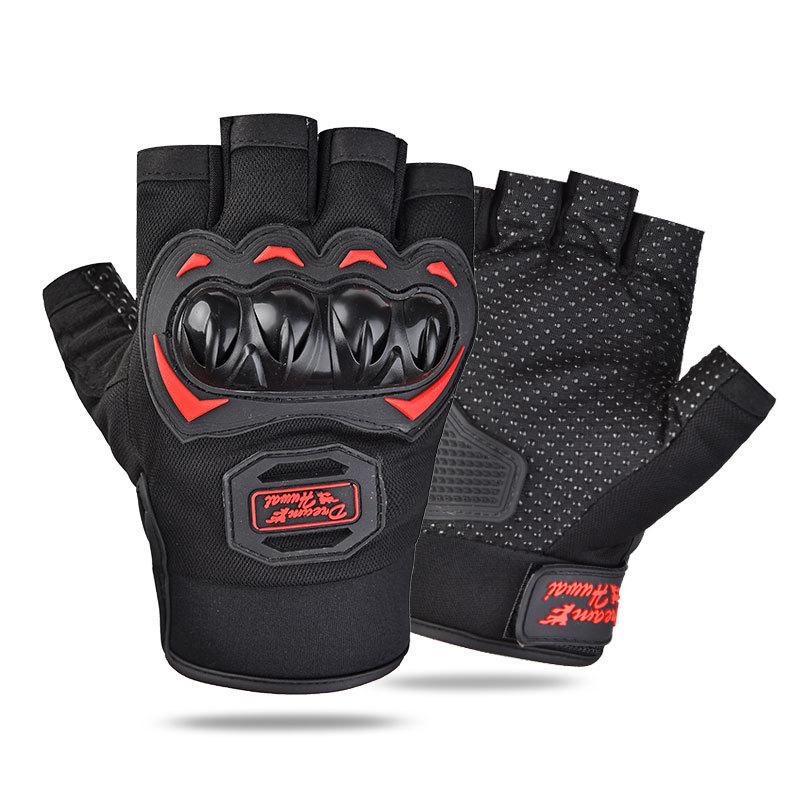 

Motorcycle riding full finger and half finger gloves men s spring and summer anti-drop non-slip breathable locomotive riding equipment non-slip one size